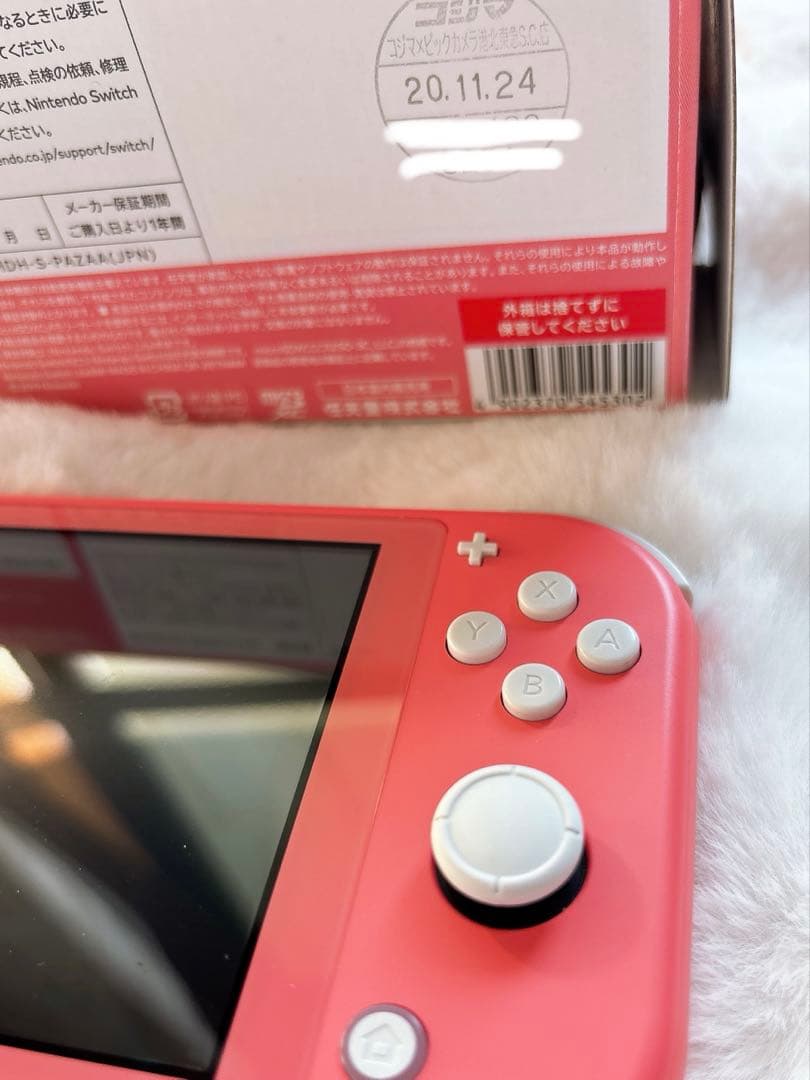 Nintendo Switch Lite ピンク 本体 充電器、箱付き