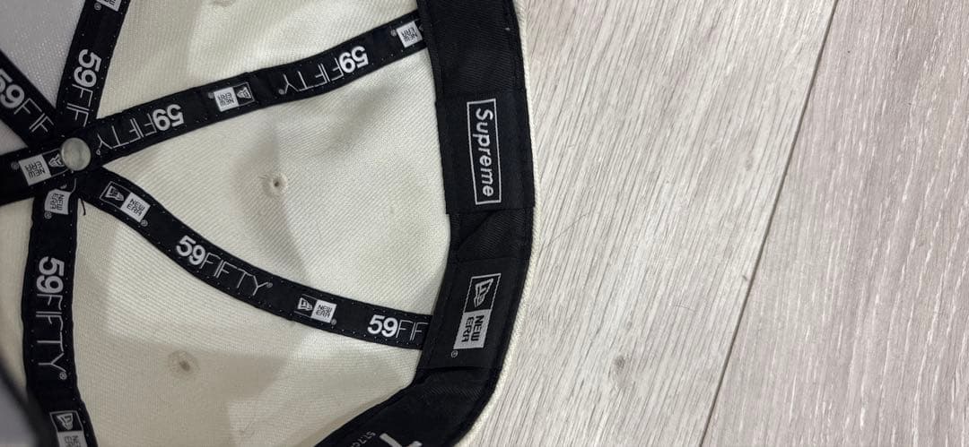 最終値下げSupreme シュプリーム ホワイトキャップ 帽子 57.7cm