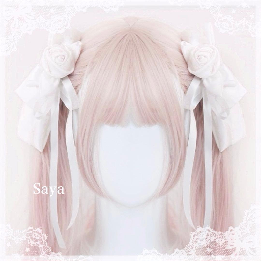 ♡ Princess tulle ribbon フリルヘッドドレス black♡