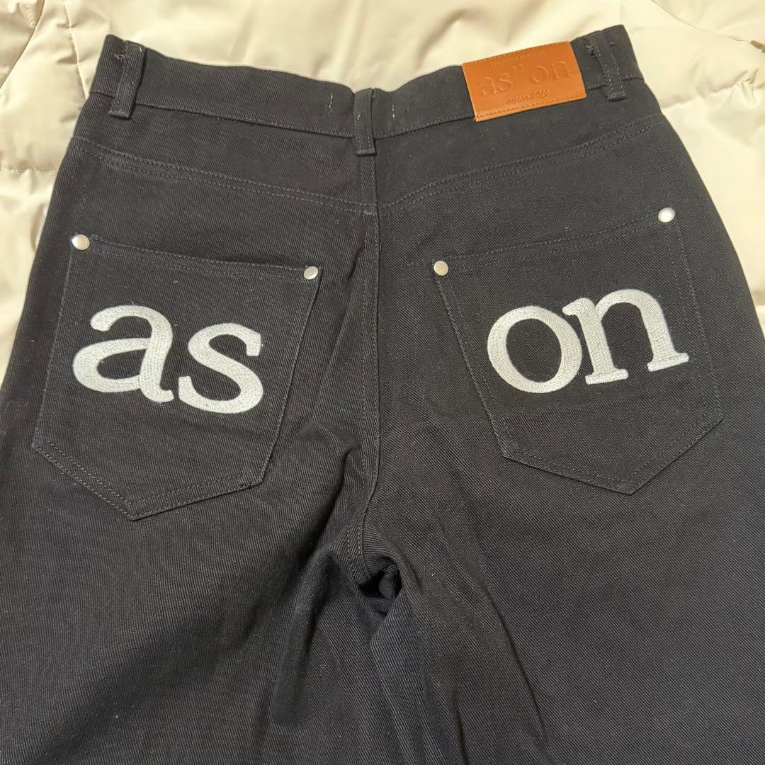 asonアズオン SMOG WIDE PANTS デニム