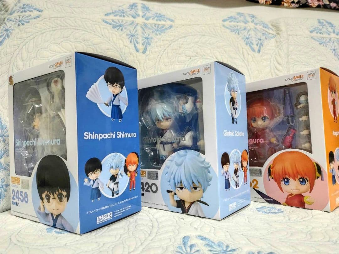 新品 銀魂 ねんどろいど 坂田銀時 志村新八 神楽 ３種セット