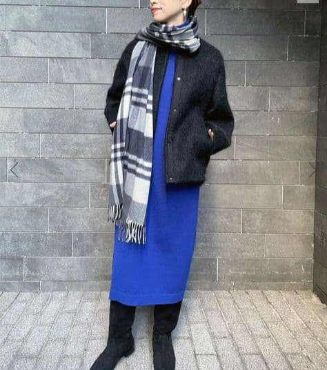 シャギークルーネックショートコート　VERMEIL par iena