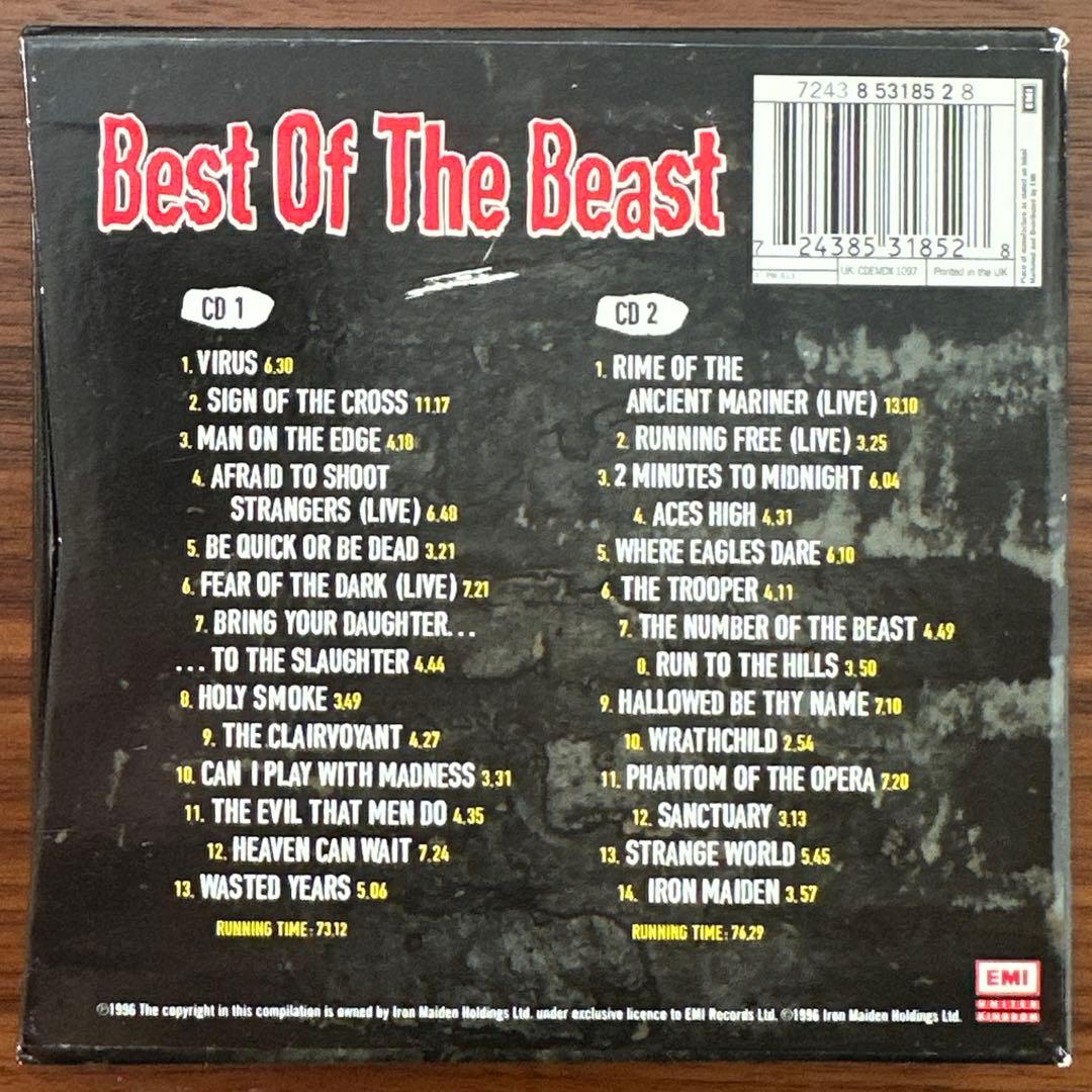 英国盤！2CD！IRON MAIDEN / ベスト・オブ・ザ・ビースト