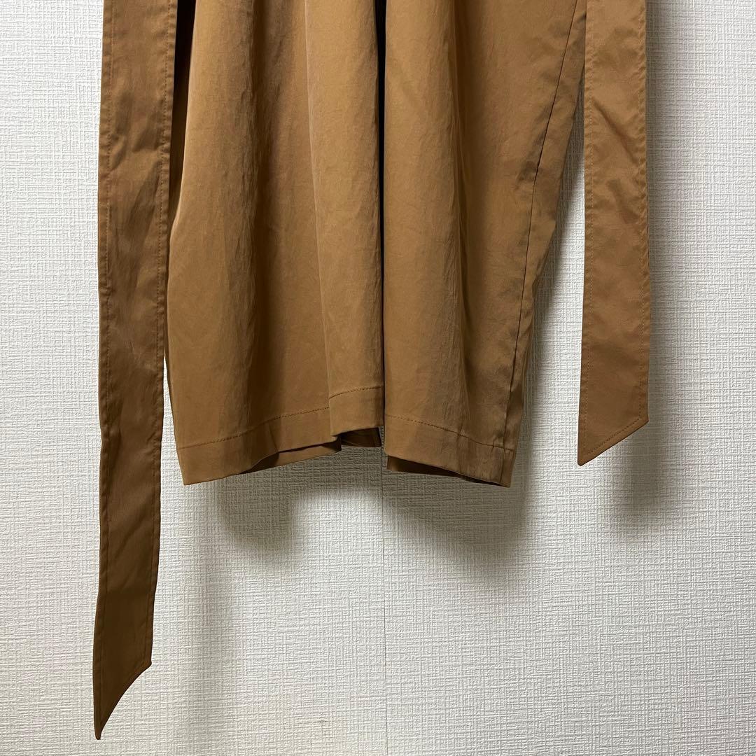 ADAM ET ROPE オーバートレンチコート キャメルベージュ ベルト付き