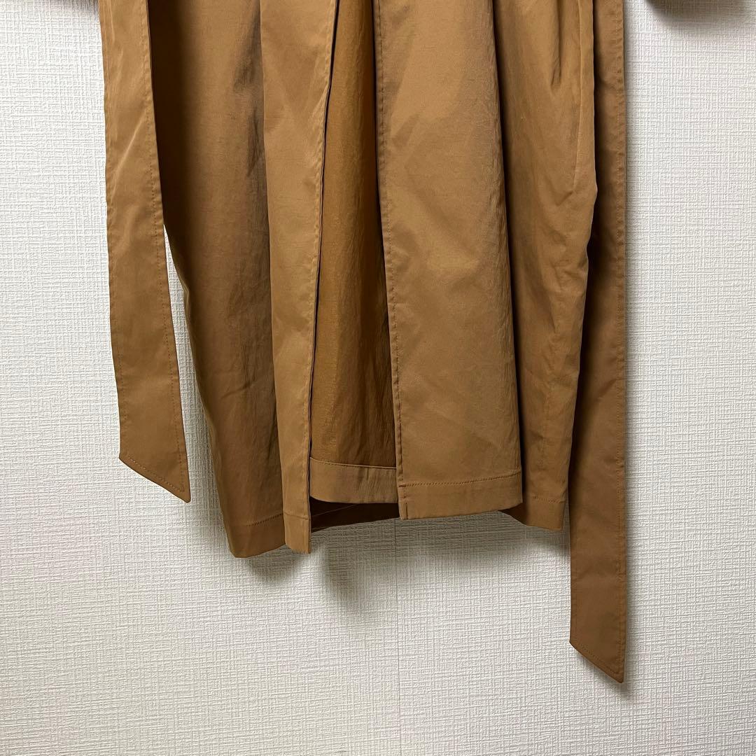 ADAM ET ROPE オーバートレンチコート キャメルベージュ ベルト付き