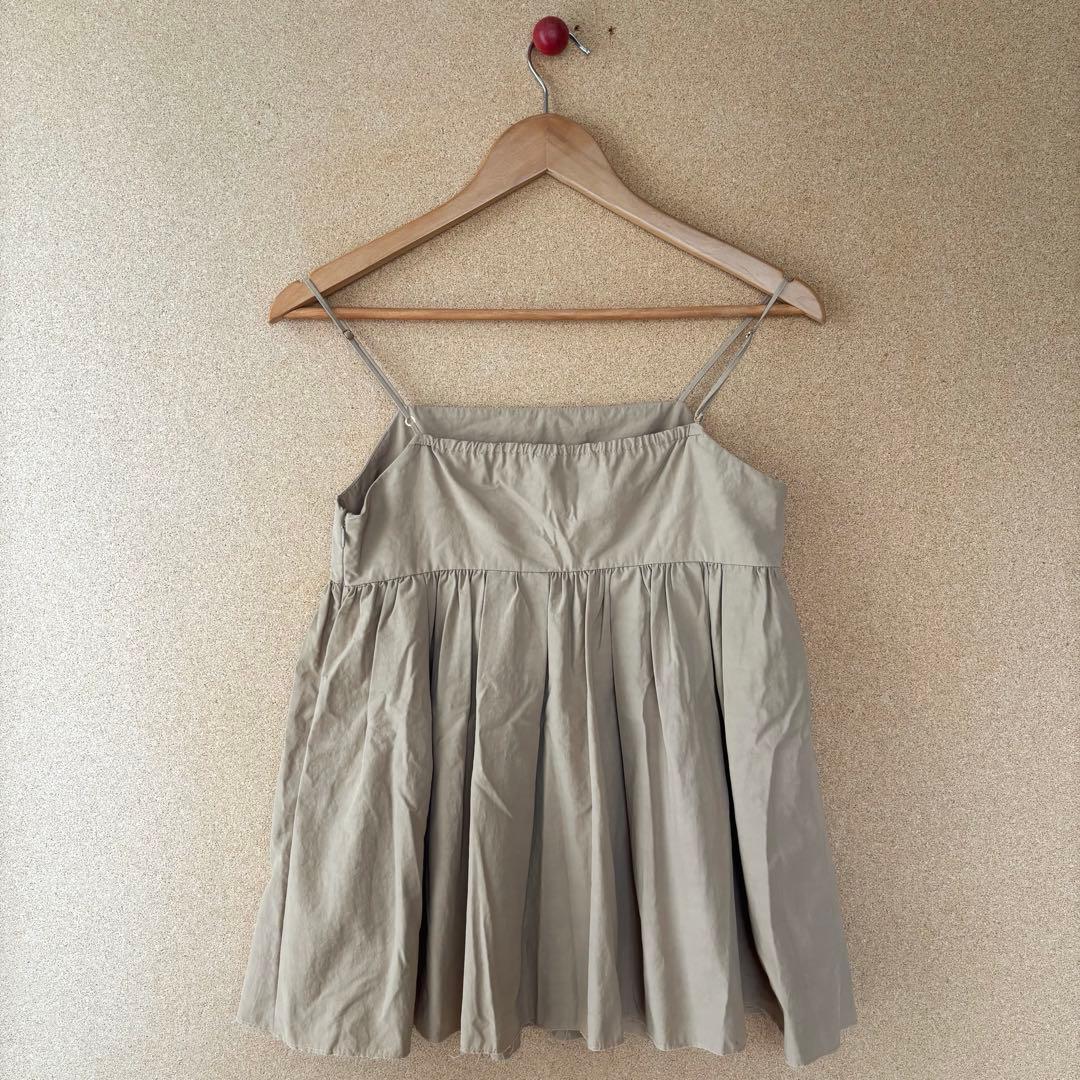Plage プラージュ puff camisole ブラウス ベージュ キャミ