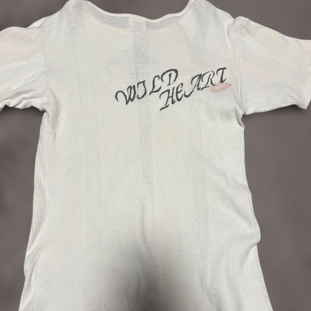 WILD HEART 薄手Tシャツ　サイズL 汗染みあり