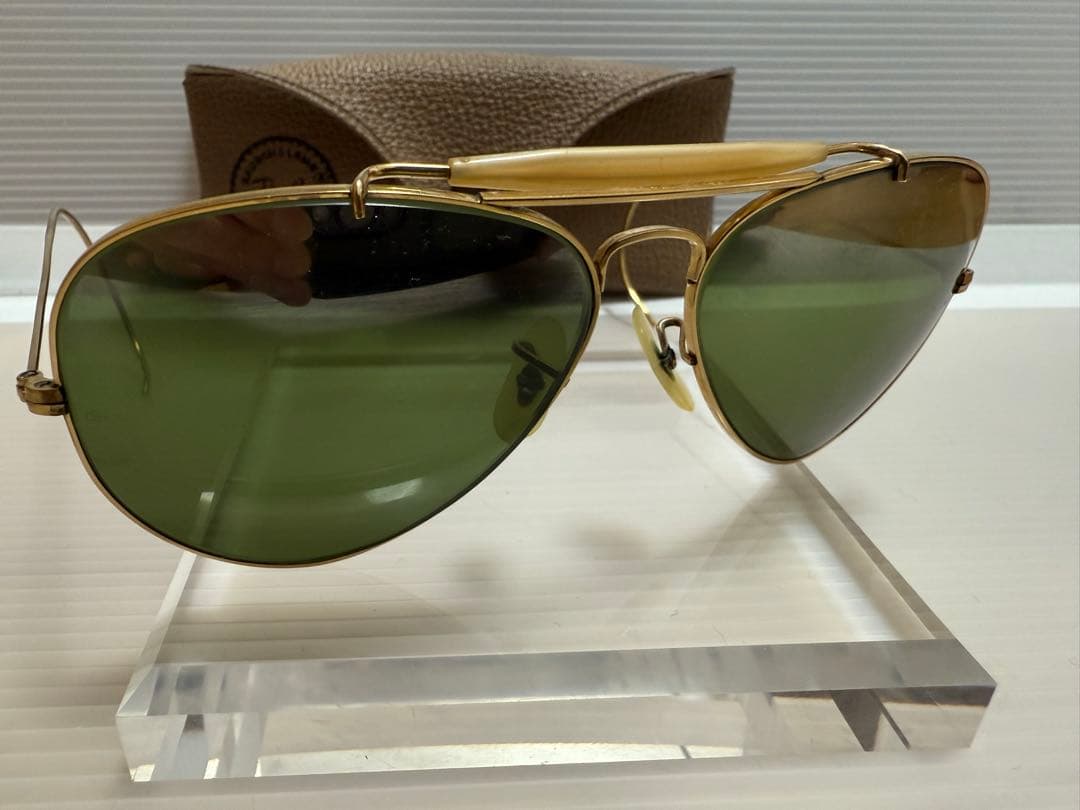 70s 10K B&L レイバン アウトドアーズマン USA グリーン ミラー