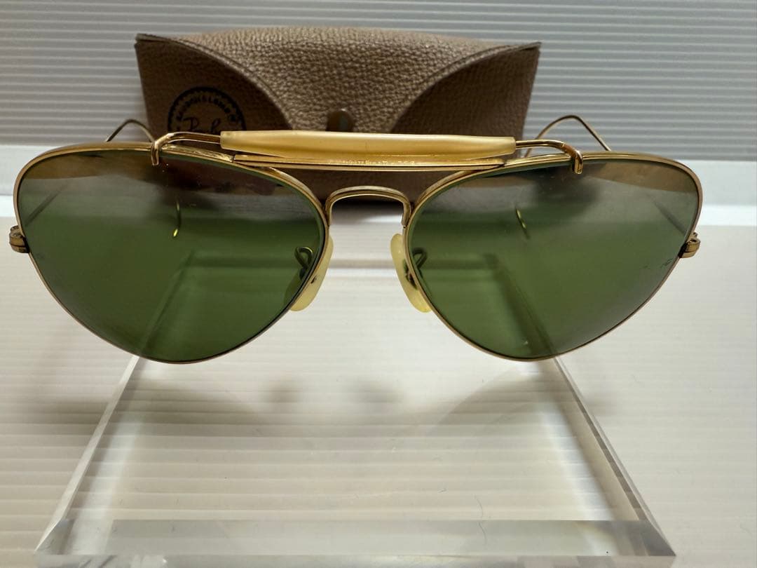 70s 10K B&L レイバン アウトドアーズマン USA グリーン ミラー
