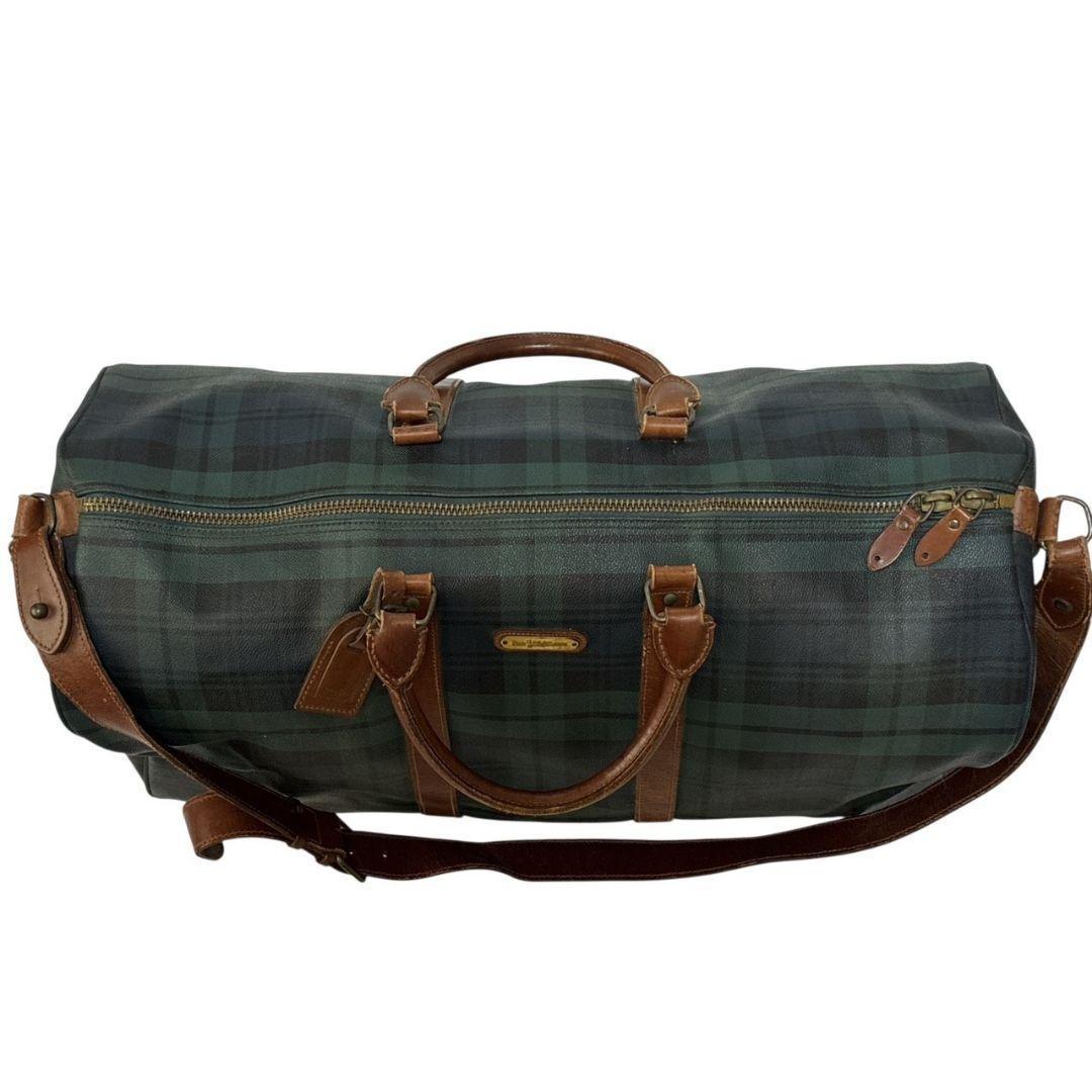 【美品】ポロラルフローレン ボストンバッグ 2way ショルダー 本革 大容量