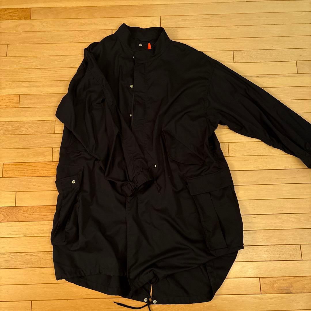 BEAMS ブラック モッズコート