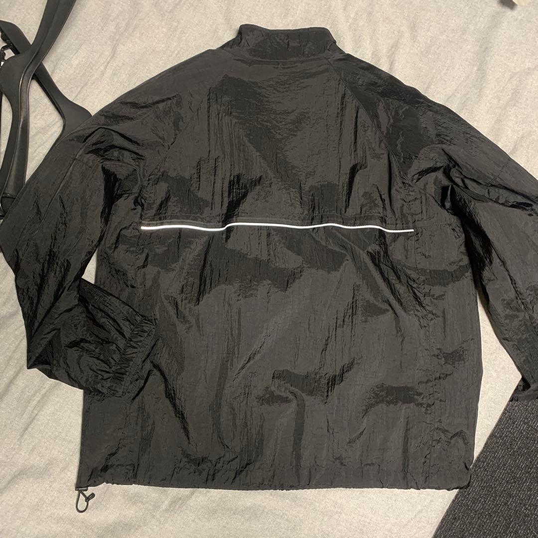 【セットアップ】Stussy ブラック ハーフジップ アウター