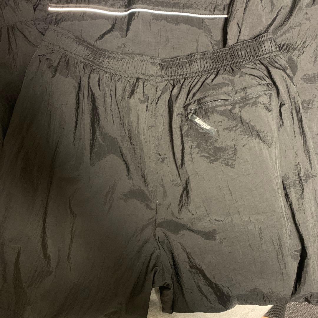 【セットアップ】Stussy ブラック ハーフジップ アウター