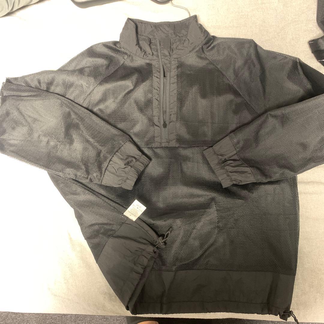 【セットアップ】Stussy ブラック ハーフジップ アウター