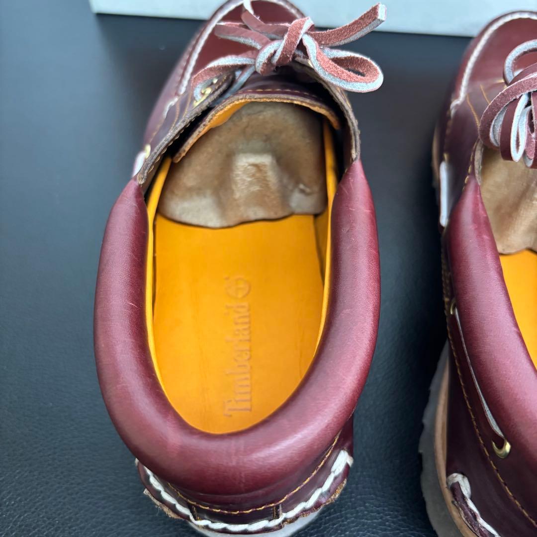 定番 Timberland 3 eye モカシン レザーシューズ 26.5