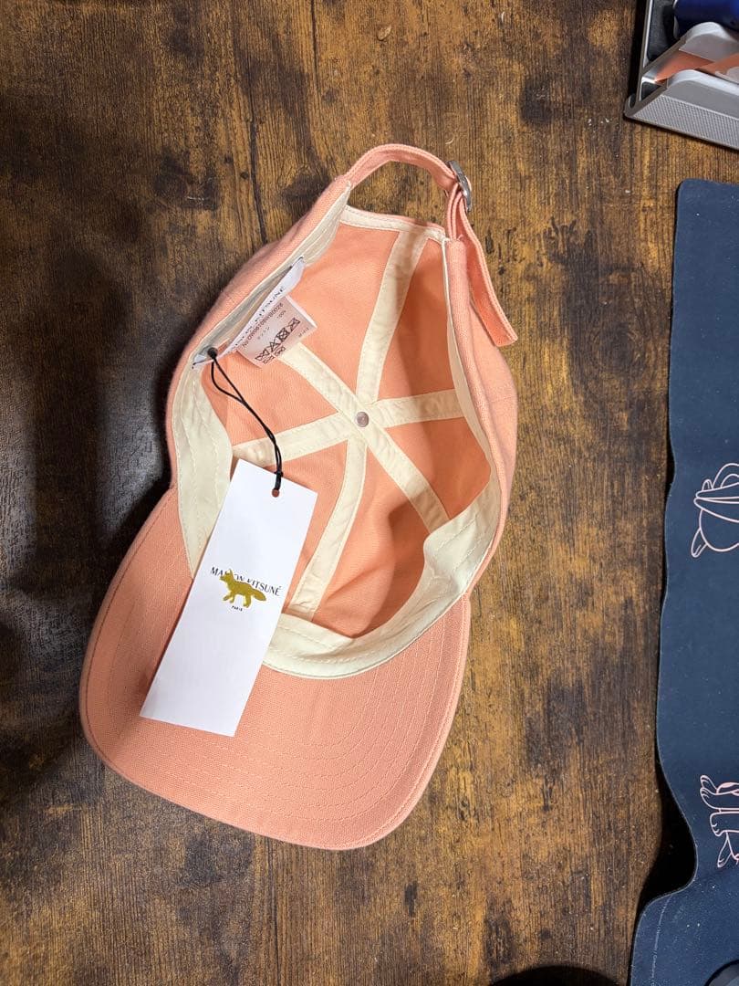帽子 MAISON KITSUNE baby fox 6p cap pink