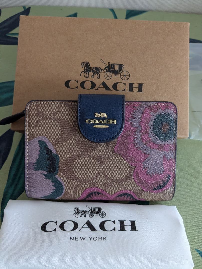 COACH カフェファ 二つ折り財布