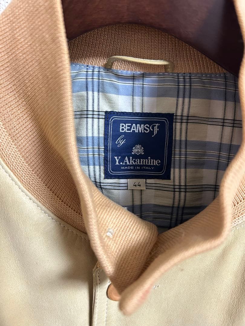 Y.akamine beams F レザーバルスターブルゾン　赤峰幸生