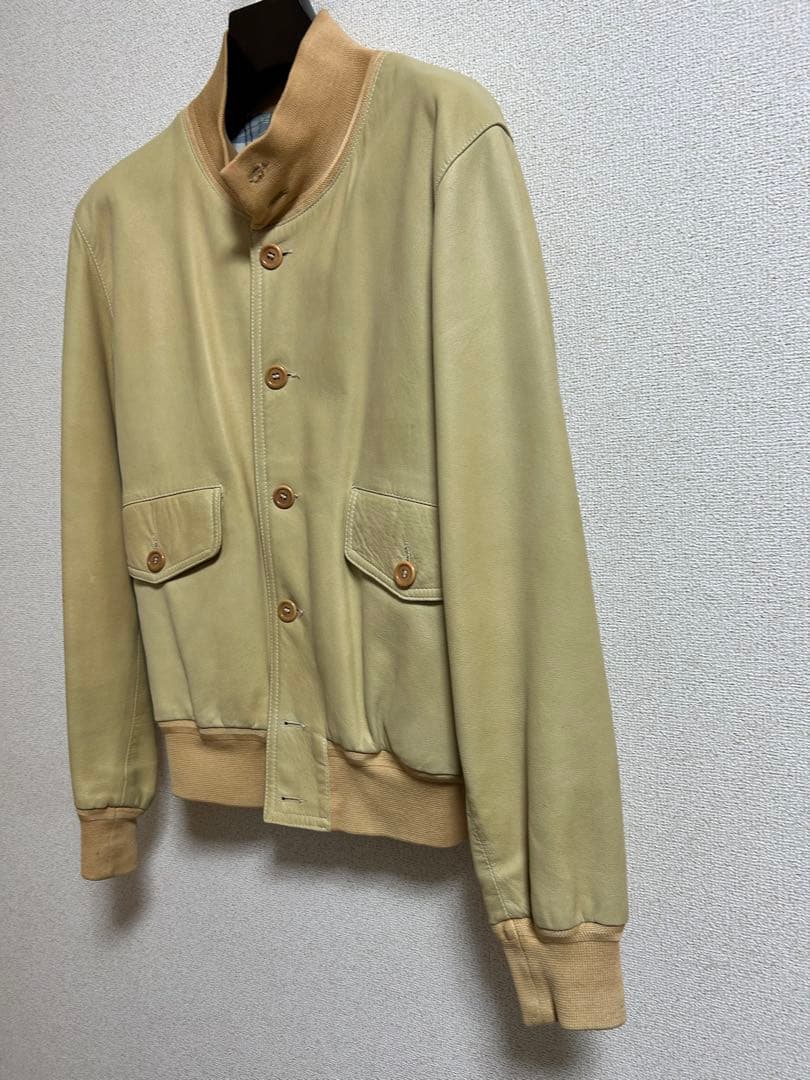 Y.akamine beams F レザーバルスターブルゾン　赤峰幸生