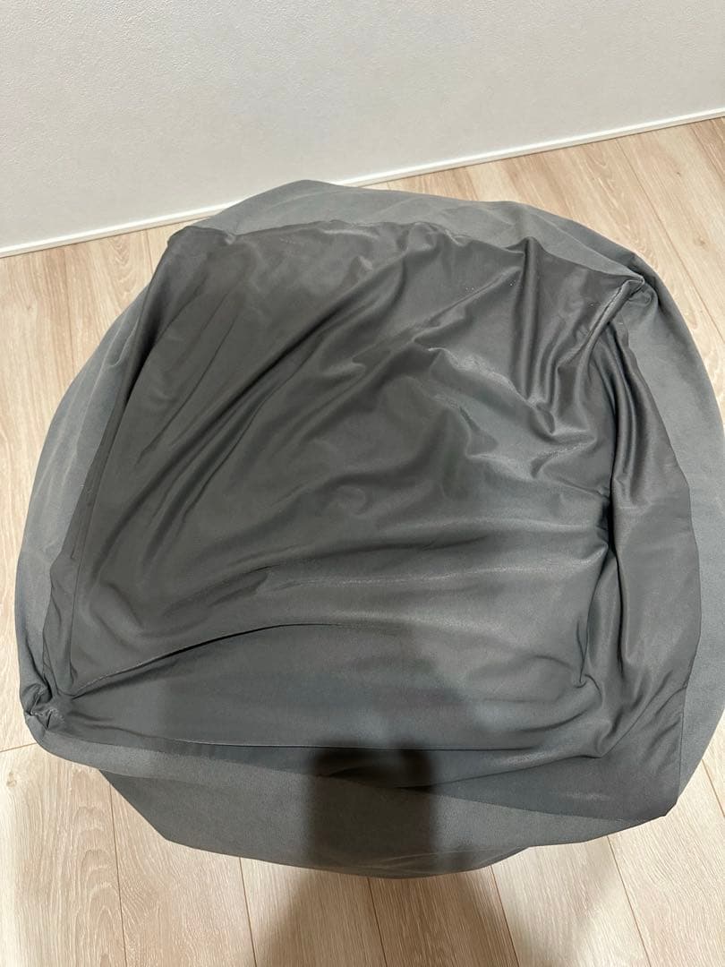MUJI ビーズクッション 65x65x43 cm ベージュ・グレー