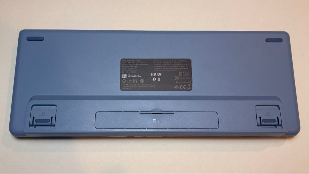 Logicool K855 赤軸 ワイヤレスキーボード ブルーグレー