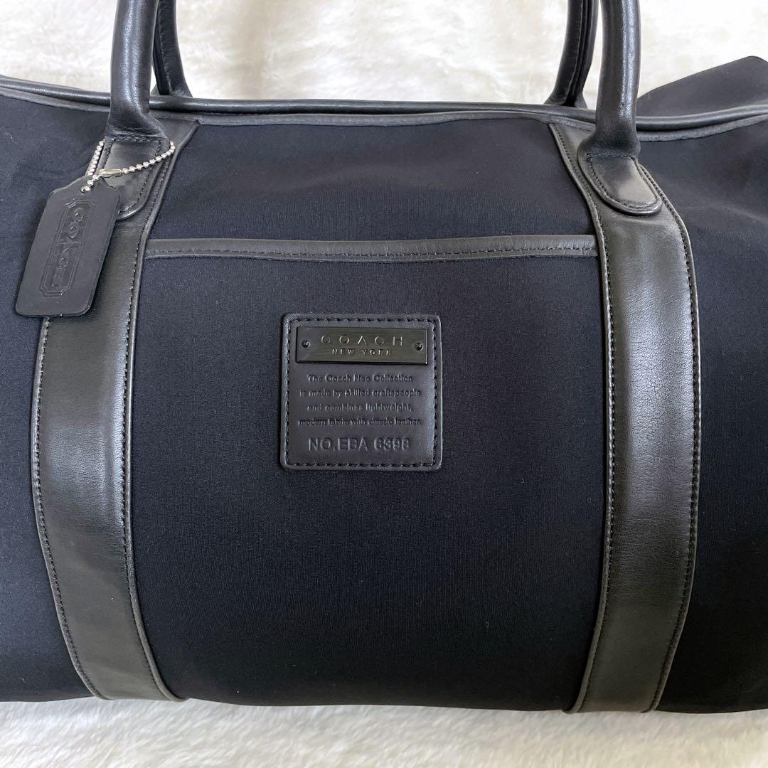 【極美品】COACH ボストンバッグ 大容量 旅行 出張 キャリーバッグ 黒