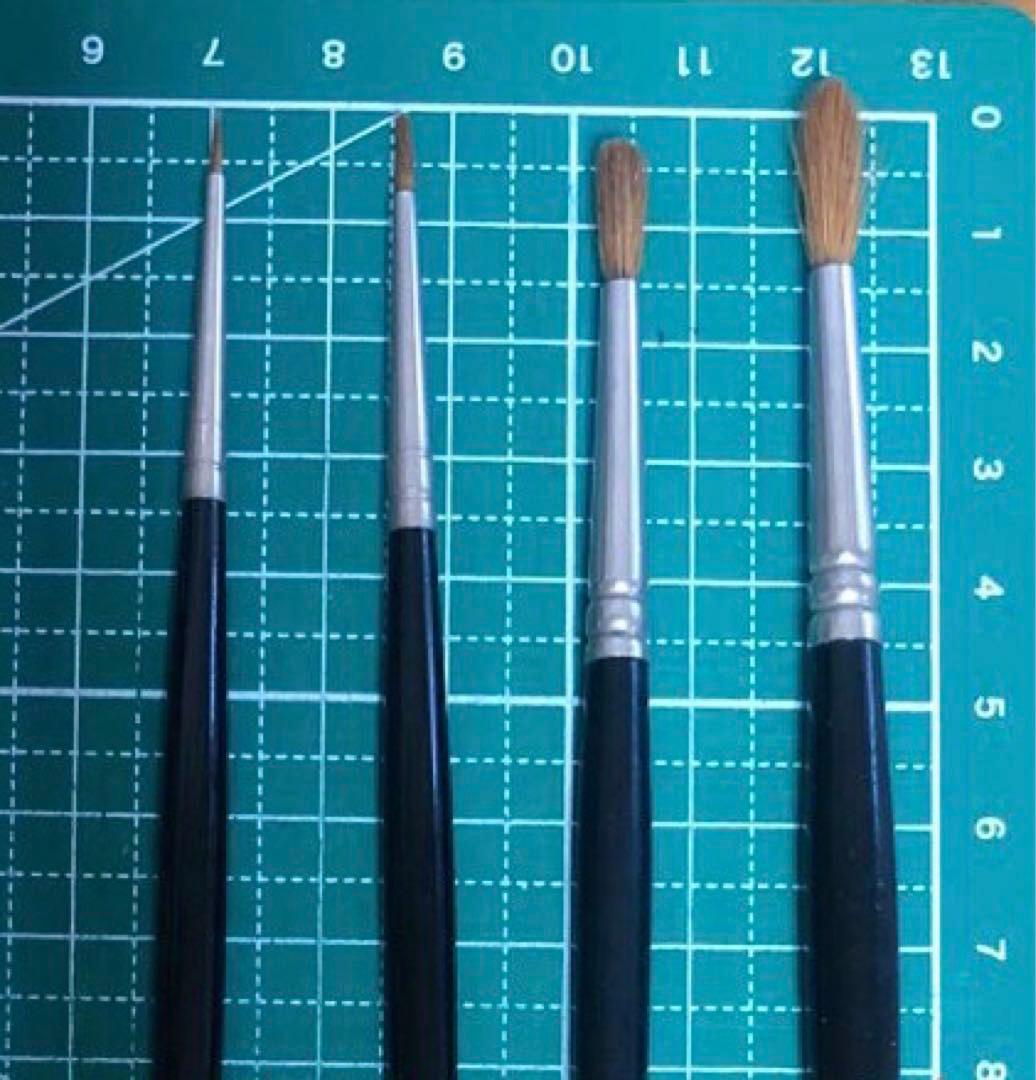 W&N series7 ラウンド コリンスキー 水彩筆 4本セット 中古