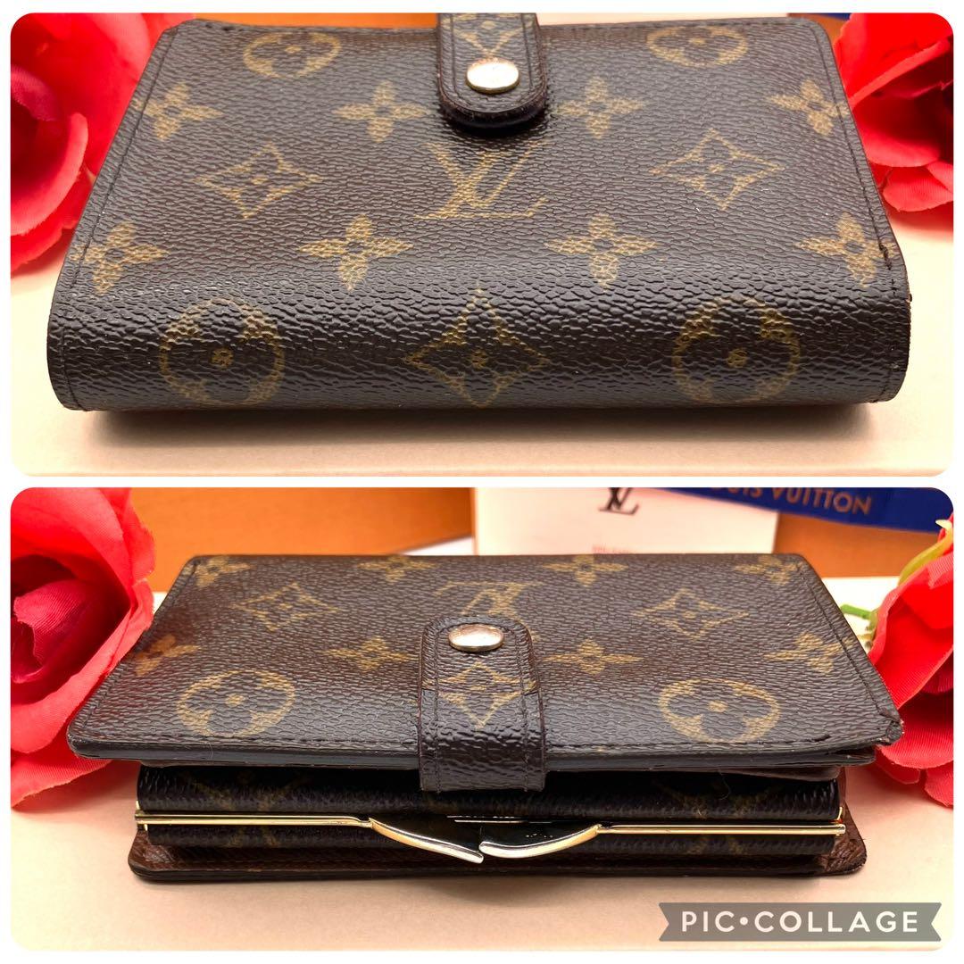 【新型極美品】 ルイヴィトン モノグラム ヴィエノワ がま口 折り財布