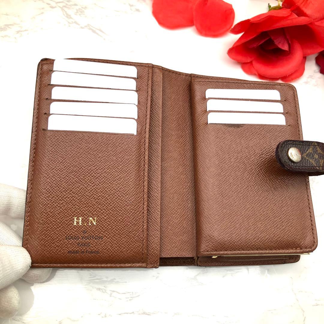 【新型極美品】 ルイヴィトン モノグラム ヴィエノワ がま口 折り財布