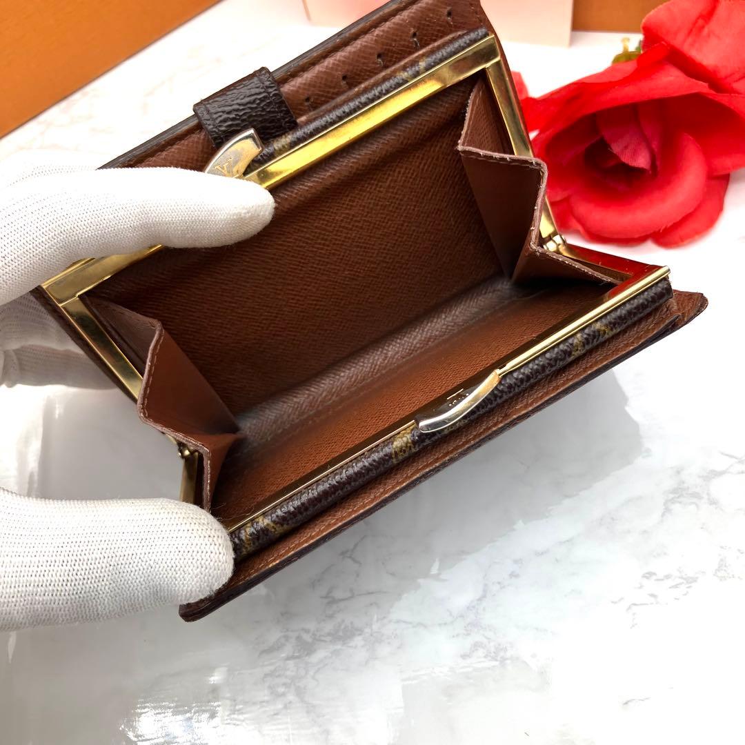 【新型極美品】 ルイヴィトン モノグラム ヴィエノワ がま口 折り財布