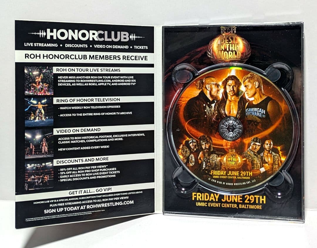 海外プロレス　新日本プロレス　ROH　プロレスDVD3枚まとめ売り