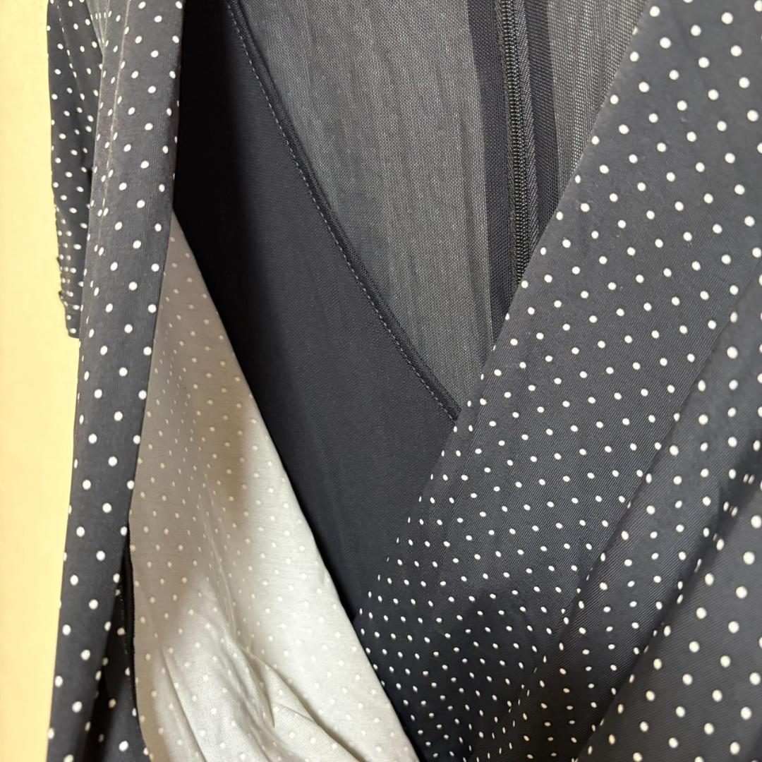 Max Mara カシュクール ワンピース ドット シルク 白タグ