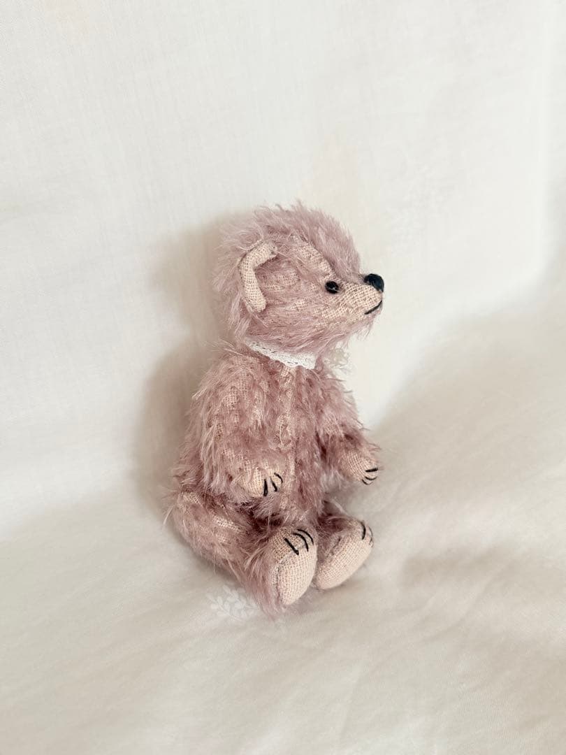 【国内作家様】テディベア　アーティストベア　ぬいぐるみ くま あずきピンク