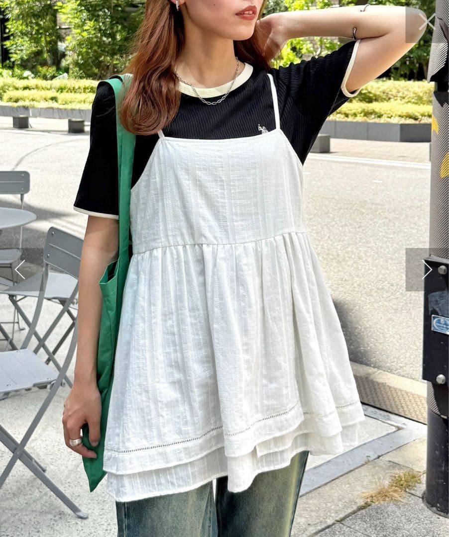 【9/30までの限定価格】CPCM アソート裾レースキャミチュニック