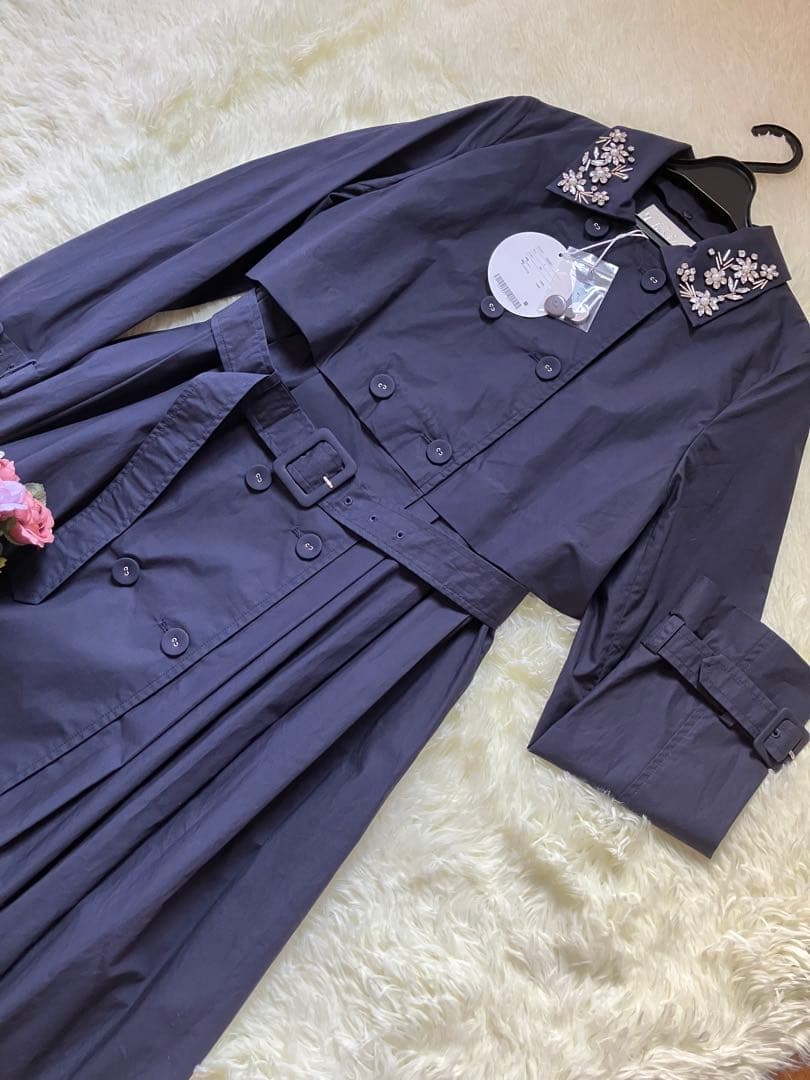 最終価格❤️新品タグ付き　チェスティ　ビジュー　2WAY トレンチコート　美人百花