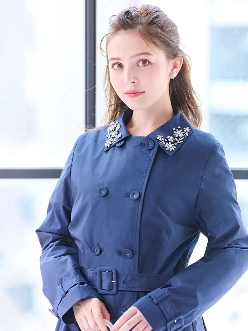 最終価格❤️新品タグ付き　チェスティ　ビジュー　2WAY トレンチコート　美人百花