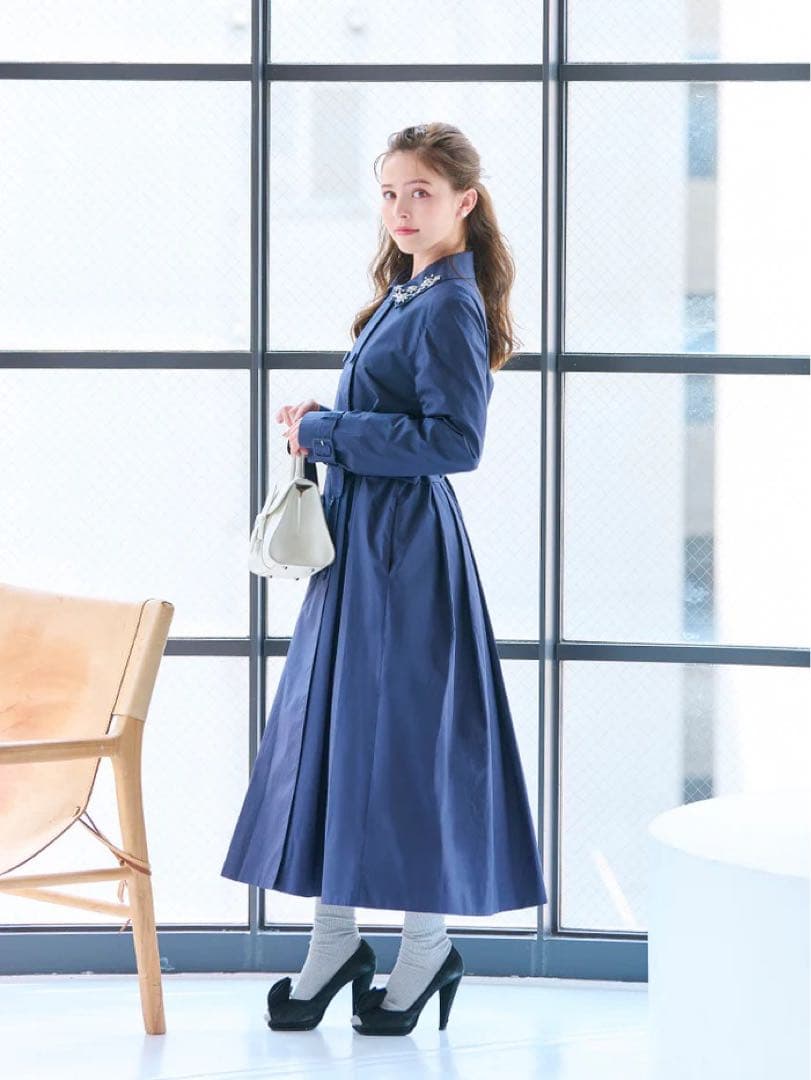 最終価格❤️新品タグ付き　チェスティ　ビジュー　2WAY トレンチコート　美人百花