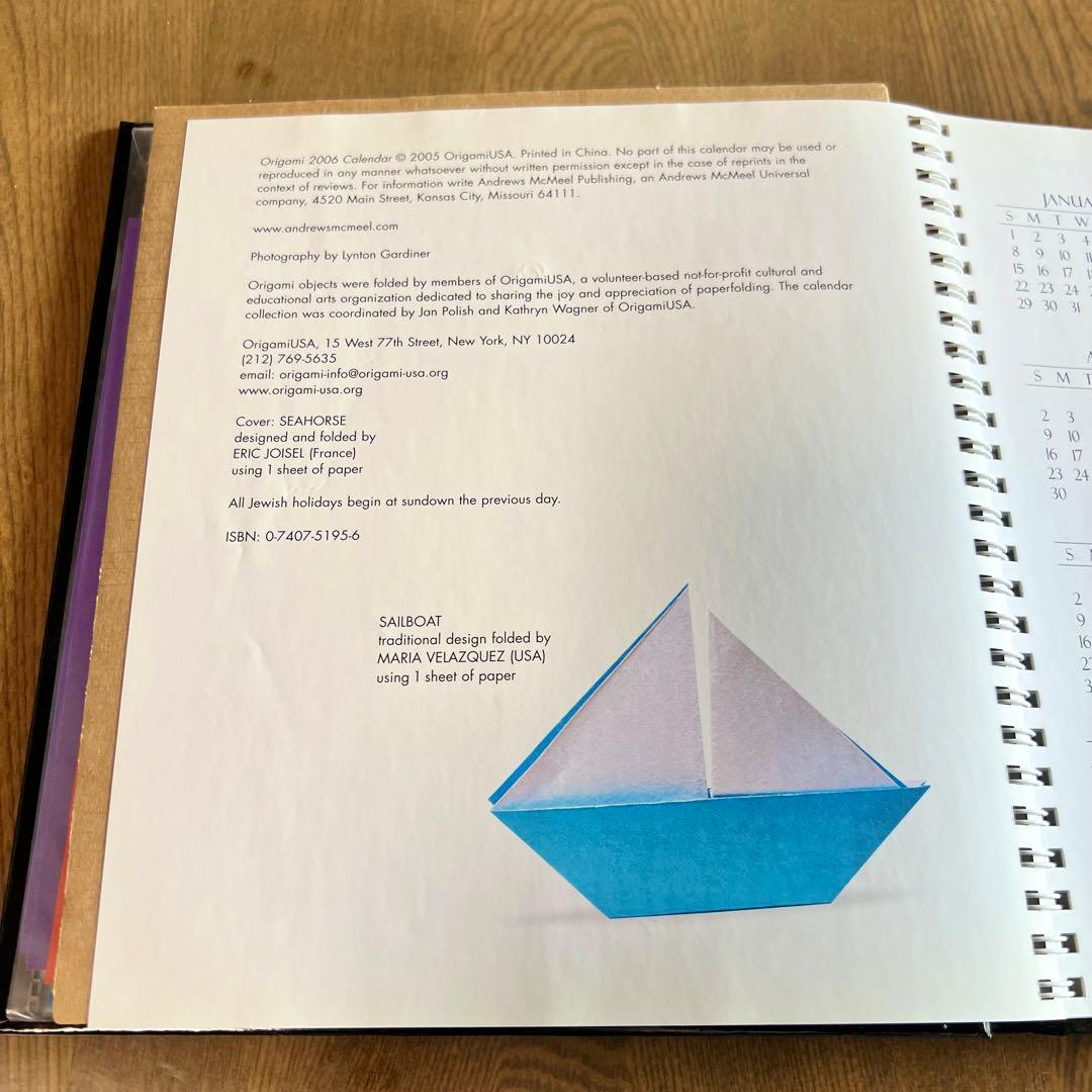 ORIGAMI 2006 Calendar 折り紙写真集　折り紙キット付　洋書