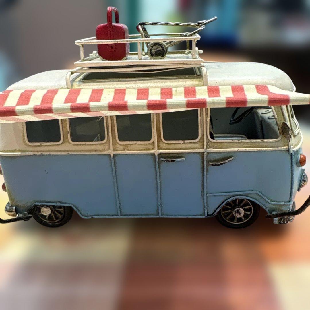 ワーゲンキャンピングカー　写真入れ　レトロカー　ユーズド加工