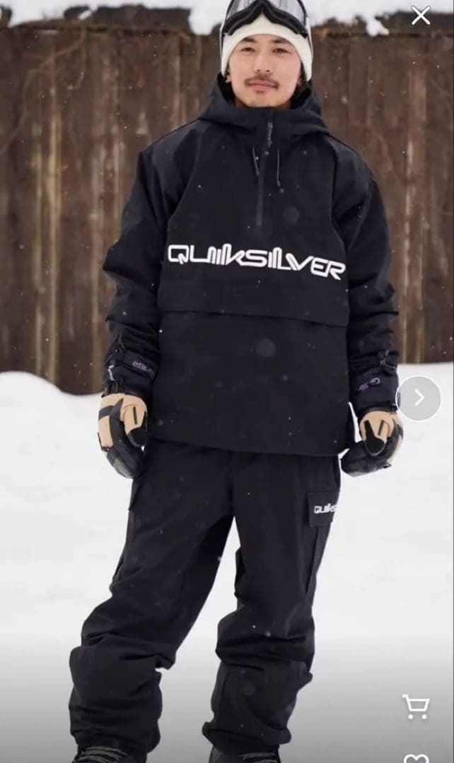 quiksilver 2022 スノーボード　ウェア　スキー　スノー　パンツ　黒