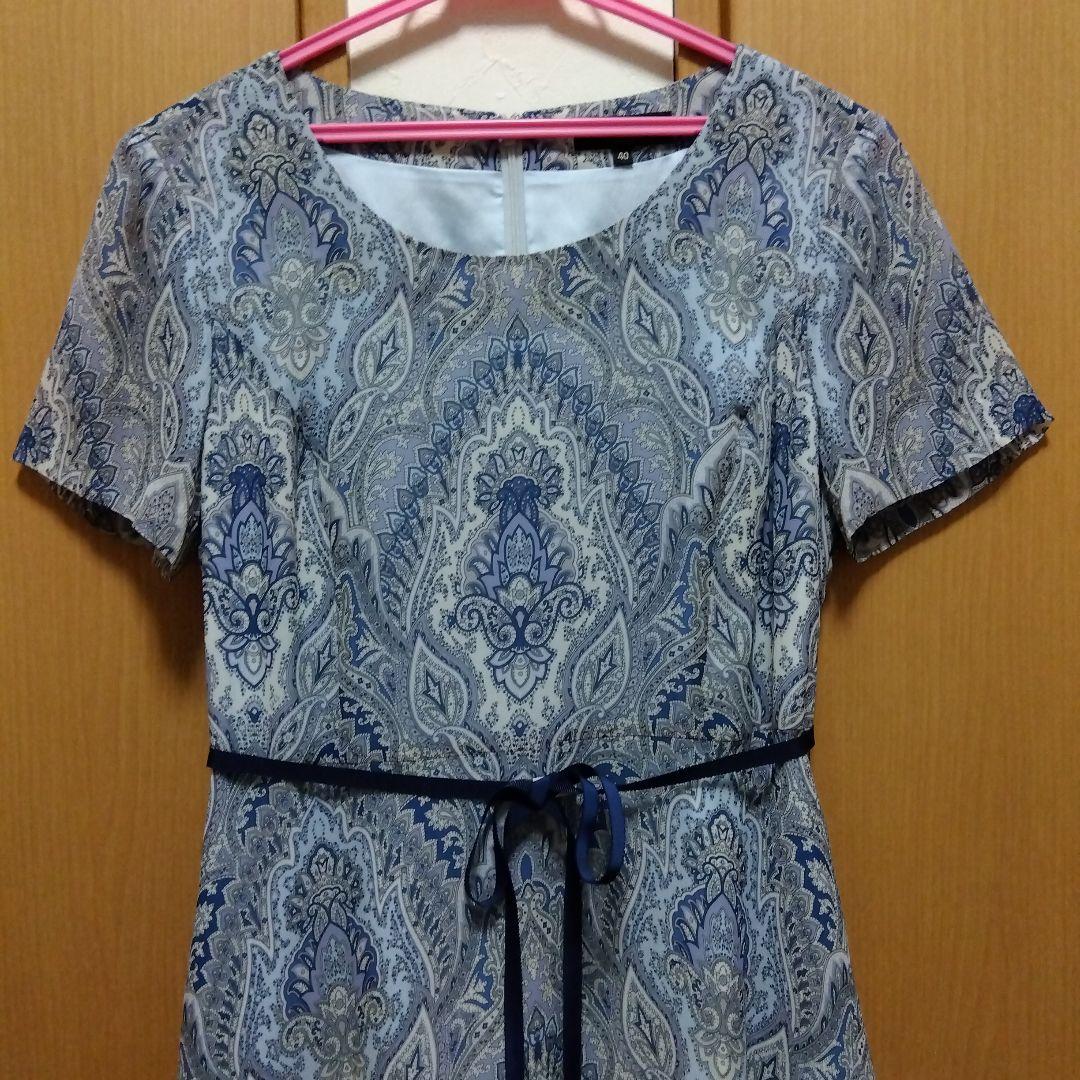 未使用に近い★DAKS ダックス ペィズリー柄 素敵なワンピース サイズ40