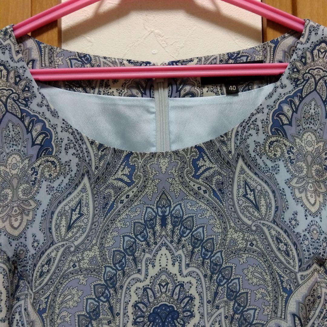 未使用に近い★DAKS ダックス ペィズリー柄 素敵なワンピース サイズ40