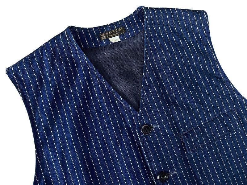 42 XL 美品 ウエストライド ダック インディゴ染め ウォバッシュ ベスト