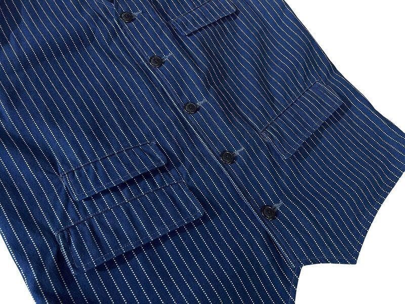 42 XL 美品 ウエストライド ダック インディゴ染め ウォバッシュ ベスト