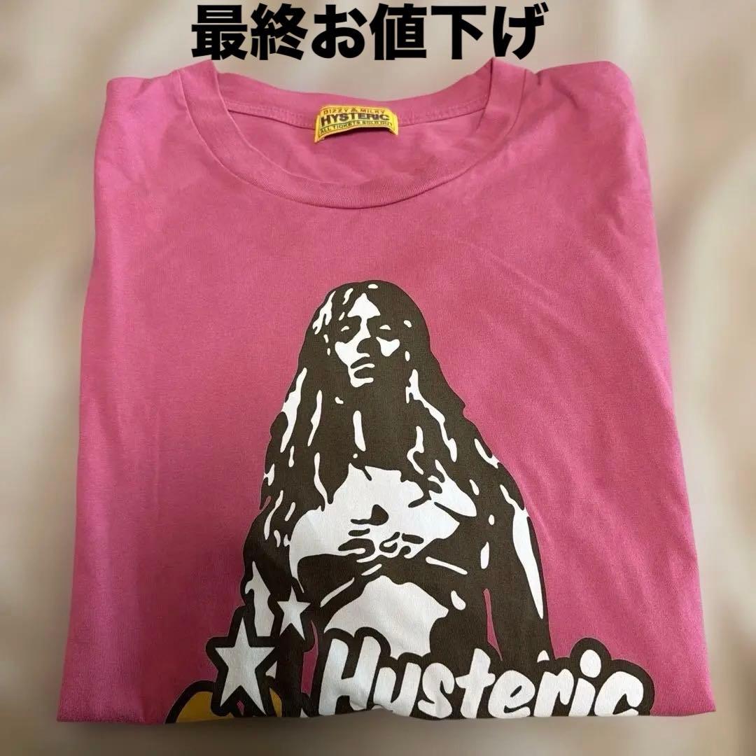 Hysteric Glamour オーバーサイズ ピンク Tシャツ 半袖