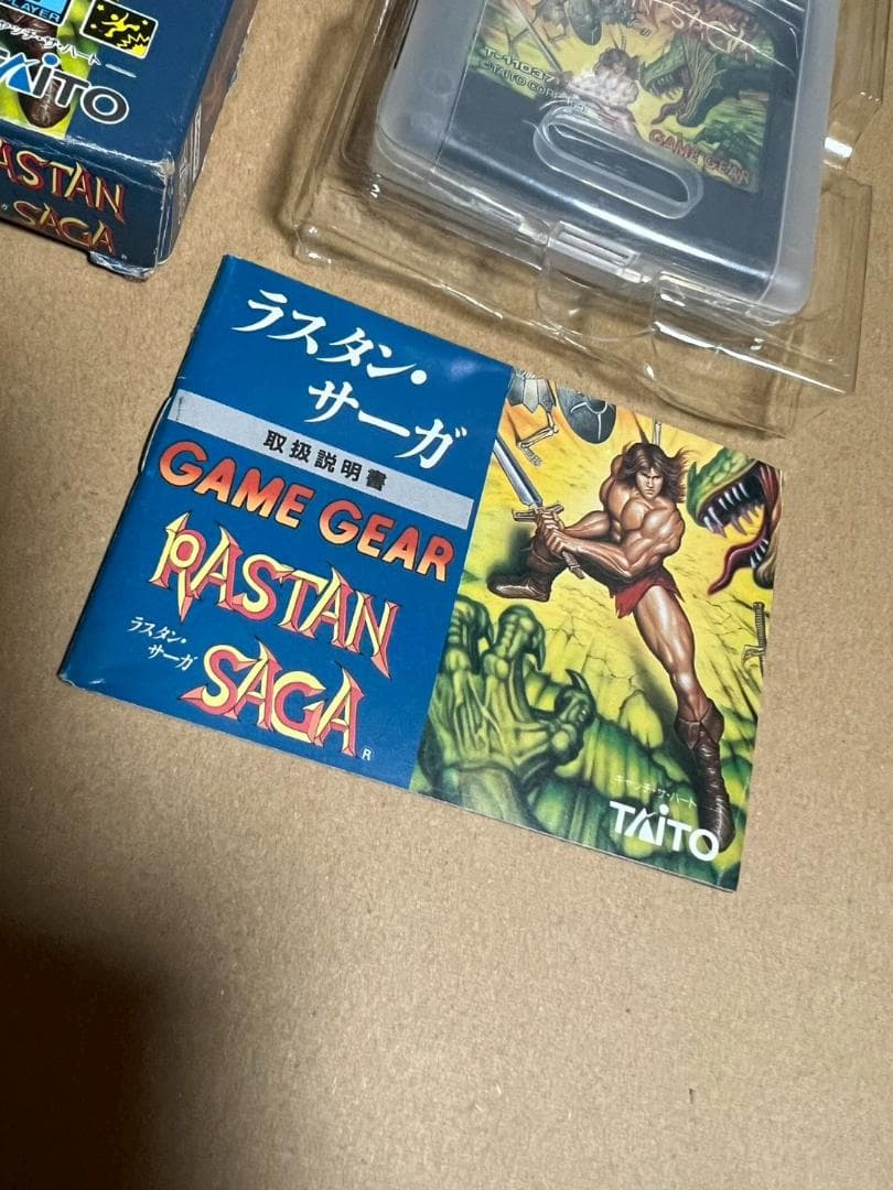 ゲームギア　ラスタンサーガ　外箱　説明書　インナーケース