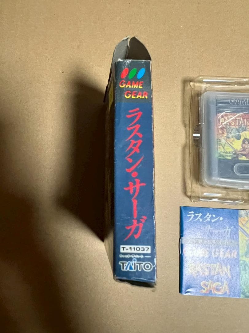 ゲームギア　ラスタンサーガ　外箱　説明書　インナーケース