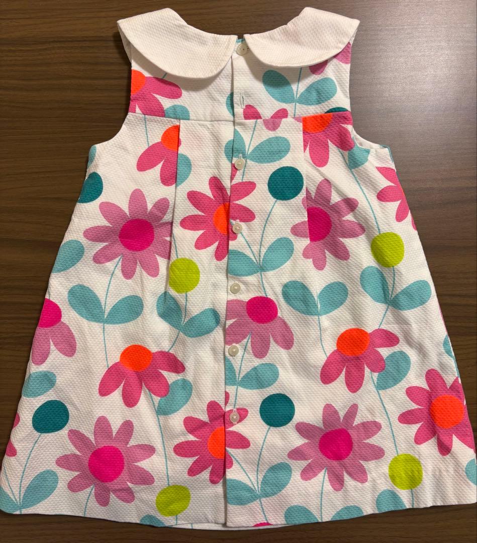 jacadi フラワープリントワンピース　24months