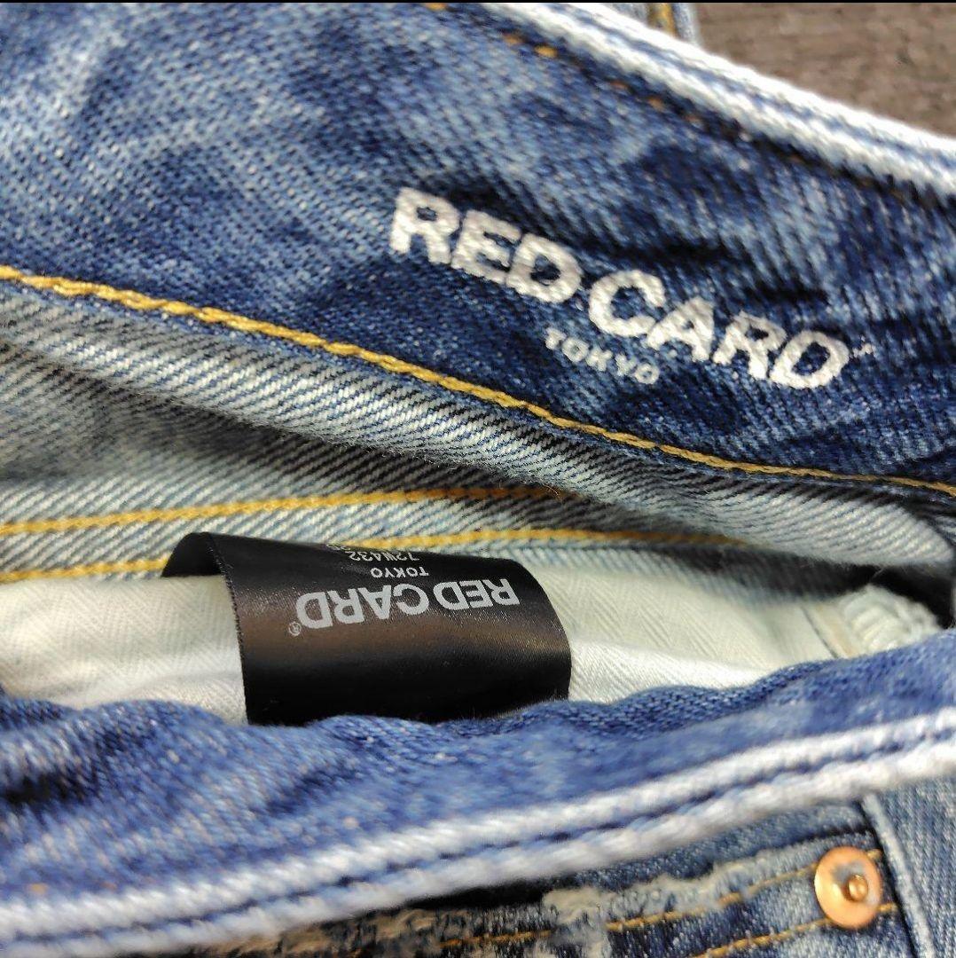 RED CARD レッドカード ワイドストレートデニムパンツ 26サイズ