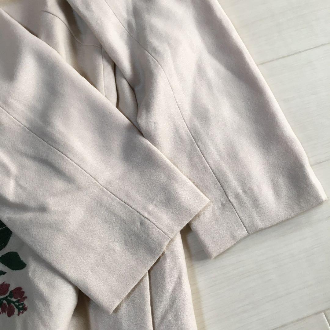 anatelier お花　フラワー刺繍　お上品ワンピース　春　ワンピ
